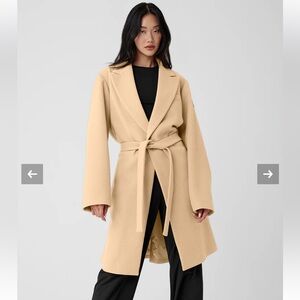 Alo Game Day Wool Coat Camel XS NWT
